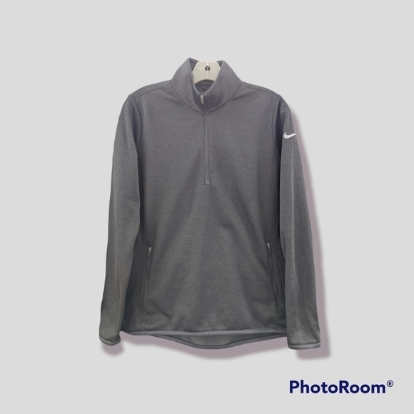 Nike Jackets & Blazers - Nike Golf gray therma-fit quarter zip pullover. Large
